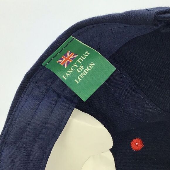 Baseball Cap Fancy That Of London Hat Unisex Navy Red Brim  Bath London England - Picture 5 of 8